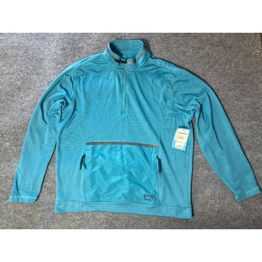 Reel Life Men’s L Waverunner  Long Sleeve 1/4 Zip Pull Over Fishing UPF 30 NEW